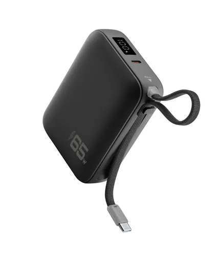 Cellularline POCKET POWER BANK 20000 mAh 65W USB-C PORT BLACK Noir Cellularline PBPOCKET20000K INT 1