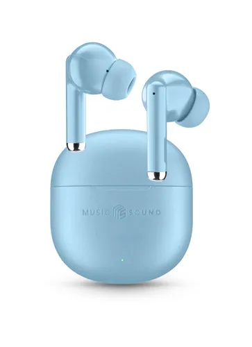 Music Sound BTMSTWSMAVIB casque True Wireless Stereo (TWS) Ecouteurs Appels/Musique USB Type-C Bluetooth Bleu Music Sound BTMSTWSMAVIB INT 1