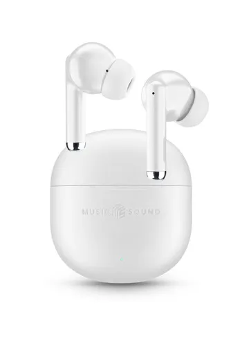 Music Sound BTMSTWSMAVIW casque True Wireless Stereo (TWS) Ecouteurs Appels/Musique USB Type-C Bluetooth Blanc Music Sound BTMSTWSMAVIW INT 1